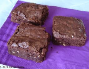 Le brownie aux noix de cajou et cacahuètes