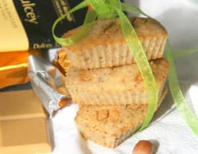 Financiers noisette et chocolat Dulcey