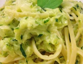 Les linguine express aux courgettes