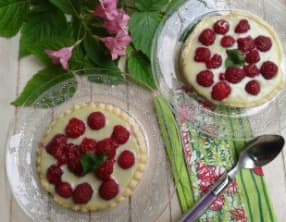 Tartelettes framboises basilic