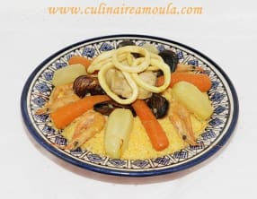 Couscous de maïs au poisson