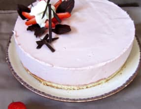 Bavarois aux fraises