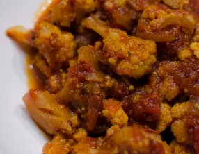 Chou-fleur à l'indienne