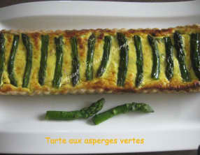 Tarte aux asperges vertes