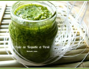 Pesto de roquette et persil