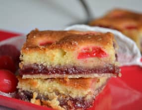 Tarte amandine aux cerises