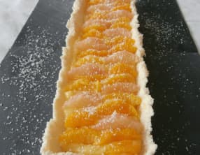 Tarte aux agrumes, noix de coco et lemon curd