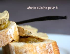 Foie gras à la vanille chutney de rhubarbe