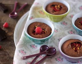 Moelleux Soufflés Chocolat Framboises