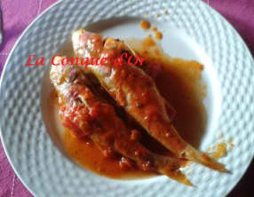 Rougets à la sauce tomate basilic