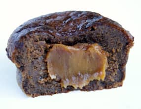 Moelleux au chocolat, coeur de caramel