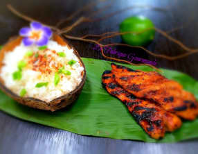 Poulet Huli Huli Poulet à l'hawaienne et son riz au lait de coco