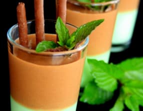 Verrines chocolat menthe