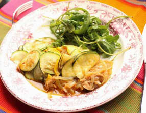 Courgettes et thon au cidre à l'espagnole