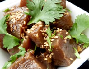 Tartare de thon sauce soja