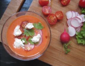 Gaspacho pastèque et tomate