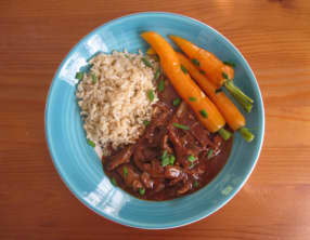 Ragoût de canard à la grenade