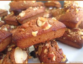 Mini financiers chocolat noisette