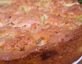 Gâteau à la rhubarbe