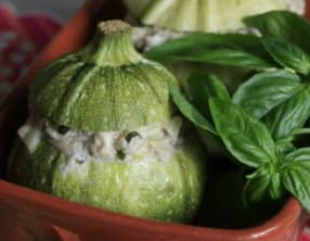 Courgettes farcies veau, mascarpone et gorgonzola