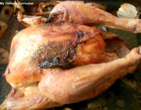 Poulet rôti à la menthe