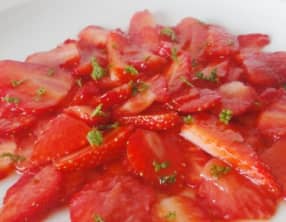 Carpaccio de fraises