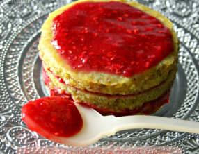 Fondant pistaches framboises