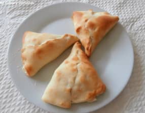 Pizza sandwich jambon cru et blanc, chorizo, mozzarella