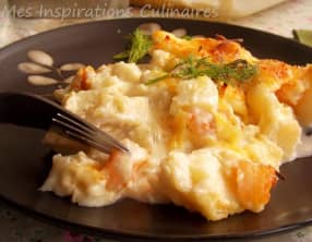 Gratin de fenouil au cabillaud et Bleu