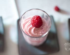 Mousse de framboises