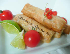 Cigares au surimi, fenouil et carottes