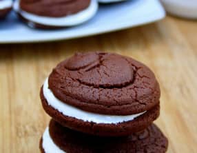 Whoopie pie chocolat et guimauve