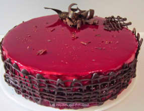 Bavarois framboises et chocolat
