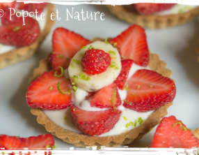Tartelettes aux fraises et au fromage blanc