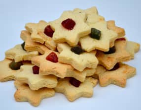 Petits sablés aux fruits confits
