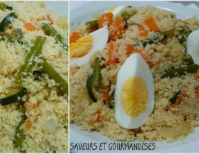 Couscous aux légumes vapeur.