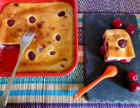 Clafoutis cerises et mascarpone