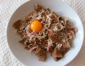 Tagliatelles de galettes de blé noir complètes