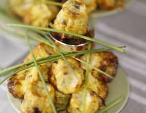 bouchée d'omelette ail et fines herbes