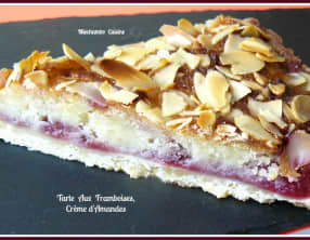Tarte aux framboises et à la crème d'amandes