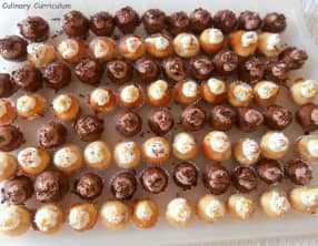 Mini cupcakes à la banane et mini cupcakes banane Nutella