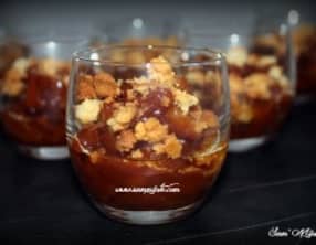 Pommes caramélisées façon tatin en verrine