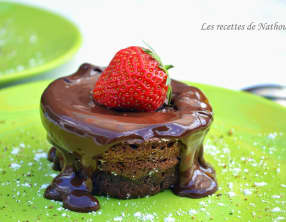 Soufflés au chocolat noir et fève Tonka