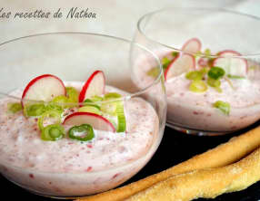 Mousse de radis au fromage blanc