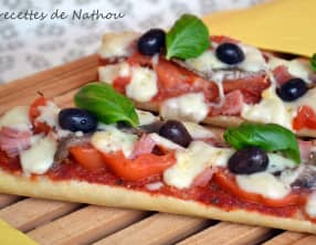 Pizza-baguette à l'italienne