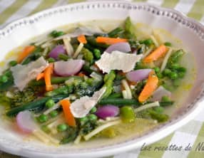 Minestrone aux légumes croquants