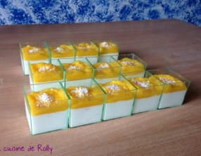 Panna cotta coco et mangue