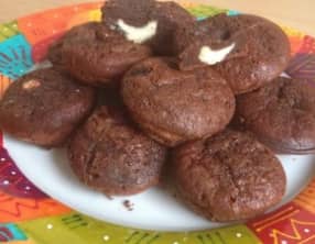 Petits fondants coeur chocolat blanc