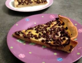 Tarte aux bananes et pépites de chocolat