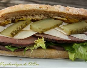 Sandwich au rosbeef, tout simple